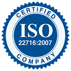 ISO 22716 Certified certificate
